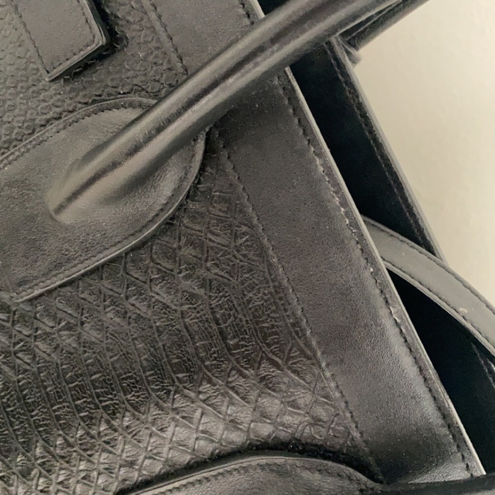 RARE Saint Laurent Sac De Jour Small Black Python Bag - Picture 7 of 11
